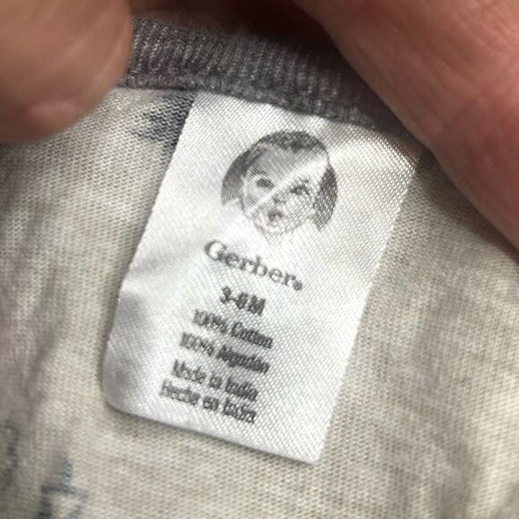 5 for $25🔥Gerber Zip Front Footie Jumpsuit Pajama Baby Size 3-6 Months - Picture 3 of 4